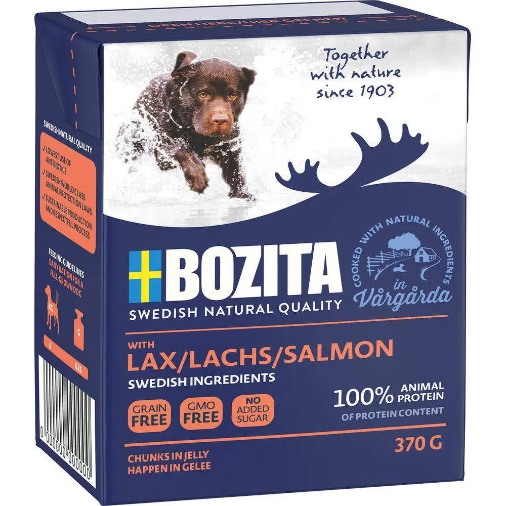 Bozita Naturals laks 370 g - Mild fiskesmag og god fordøjelse